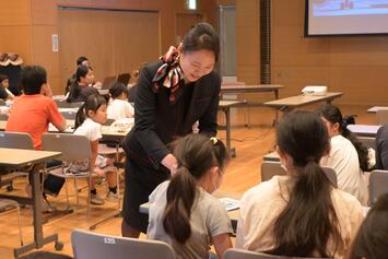 親子航空教室会場様子2