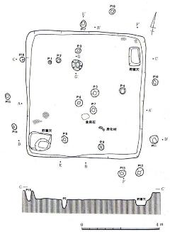 中山遺跡遺構図
