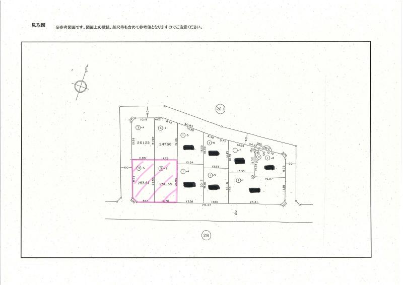 見取図（美しが丘1-13-4、5）の画像