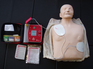 AED（自動体外式除細動器）訓練用キッドの写真