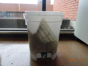 EMぼかしを使った生ごみリサイクルの写真です