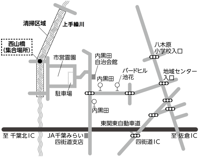 集合場所・清掃区域MAP