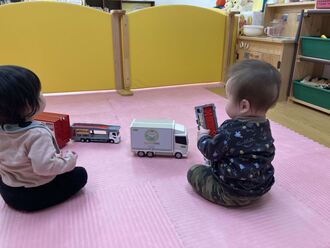 ココのさと支援センターの様子。ボールプールなどが置いてある。