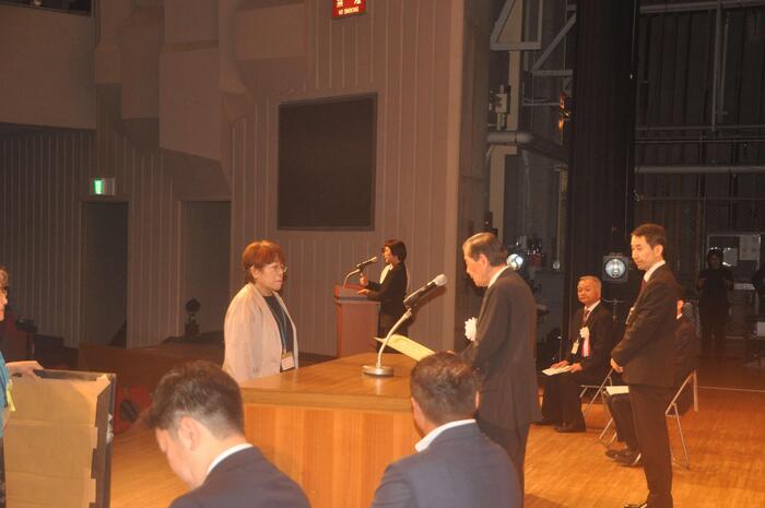 表彰式の様子