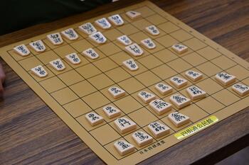 生徒同士の対局の盤面
