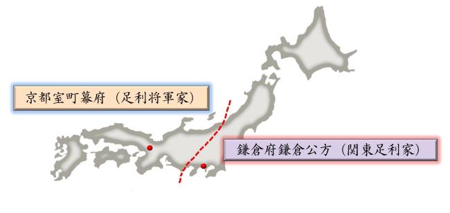 室町幕府・鎌倉府管轄図の写真